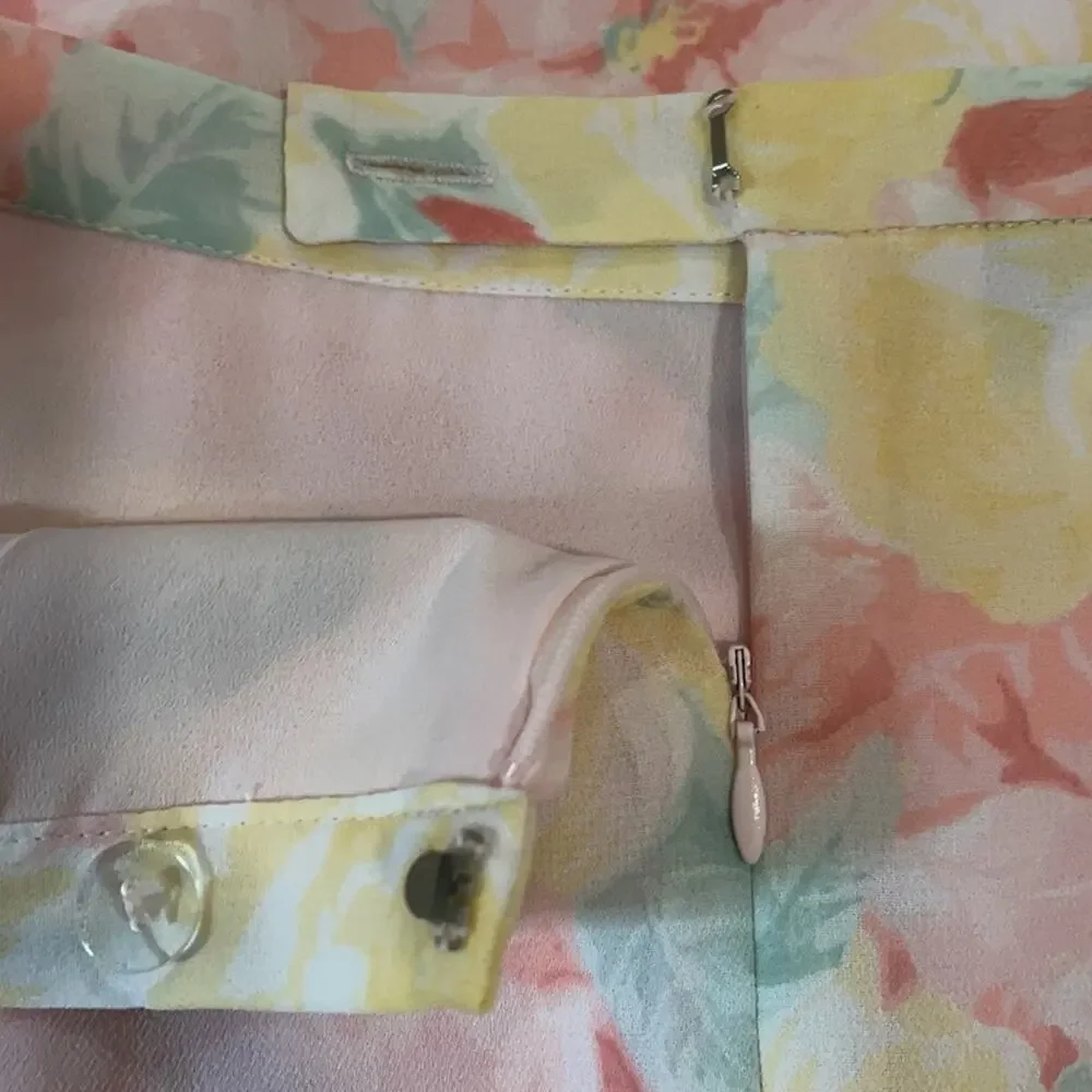 Vintage Pendleton Pastel Floral Fairy Romantic Skirt Womens Size 10 Cottagcore